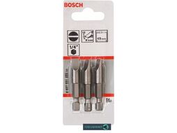 Насадка-бита с прямым шлицем Extra-Hart S1.2 8.0 49мм (3шт) 2.607.001.485 BOSCH