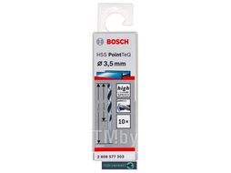 Сверло спиральное Bosch HSS PointTeQ 3,5мм DIN 338 (135 град.) по металлу (10 шт.) 2.608.577.203 BOSCH