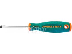 Отвертка стержневая шлицевая ANTI-SLIP GRIP, SL5.5х75 мм Jonnesway D71S575