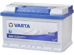 Аккумуляторная батарея VARTA BLUE DYNAMIC 19.5/17.9 евро 72Ah 680A 278/175/175 572409068