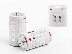 Батарейка C LR14 1,5V alkaline 2шт. LEIDEN ELECTRIC