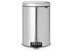 Мусорное ведро Brabantia Pedal Bin NewIcon с защитой от отпечатков / 111907 (20л, стальной матовый)