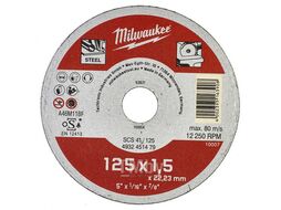 Отрезной диск MILWAUKEE SCS 41/125х1,5мм 1шт 4932451479