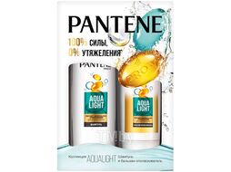 Набор Pantene Pro-V Aqua Light: Шампунь (250мл) + Бальзам-ополаскиватель (200мл) 8001090953186