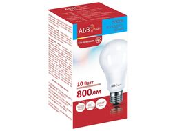 Лампа светодиодная АБВ LED лайт A60 10W E27 6500K