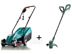 Газонокосилка электрическая BOSCH ROTAK 32 NEW +Триммер EasyGrassCut 23 0600885B00A2