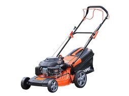 Газонокосилка бензиновая SKIPER GW460S (46 см, самоходная, 5 лс, мульчир, сталь.дека, травосб.60 л)