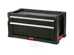 Ящик напольный для хранения инструментов /2 Drawers Plac Slide Black STD (Keter)