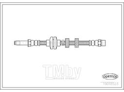 Шланг тормозной VW GOLF III Front L=485 CORTECO 19018523