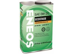 Моторное масло синтетическое ENEOS Ecostage 0W20 4л (100% Synt. SN) 8801252022022