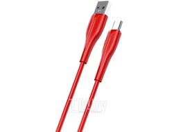 Кабель Usams U38 USB2.0 AM - Type-C / SJ376USB03 (1м, красный)