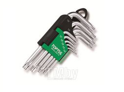 Набор ключей Torx T10-Т50 9шт короткие TOPTUL (GAAL0913)