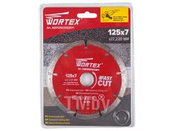 Алмазный круг 125х22 мм универс. сегмент. WORTEX (сухая резка) (AGD12507US2011)