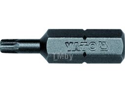 Бита TORX sec. T15 1/4"х25мм (50шт) S2 HRC58-62 Yato YT-7823