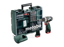 Аккумуляторная дрель-шуруповерт PowerMaxx BS Basic Set Mobile Workshop METABO 600080880