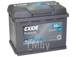 Аккумулятор Premium 64Ah 640A (R +) 242x175x190 mm EXIDE EA640