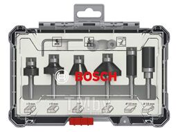 Набор кромочных фрез 6 мм (6шт) BOSCH (Набор фрез 6мм. 6шт.)