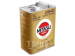 Моторное масло полусинтетическое MITASU 10W40 4L MOTOR OIL SL API SL CFдлябенз газ ДВС MJ1244