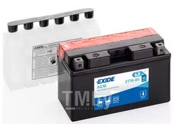 Аккумулятор AGM 12V 7Ah 85A 150x65x95 mm EXIDE ET7B-BS