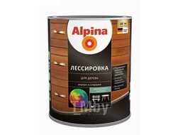 Лессировка для дерева шелковис-матовая Alpina чёрный (алкид) 0,75л 948103920