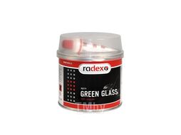 Шпатлевка GREEN GLASS со стекловолокном, отвердитель в комплекте, 0,2 кг RADEX RAD200600