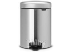 Мусорное ведро Brabantia Pedal Bin NewIcon с защитой от отпечатков / 112164 (3л, стальной матовый)