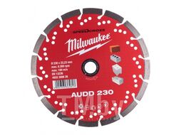 Алмазный диск MILWAUKEE AUDD 230 4932399826