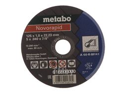 Круг отрезной METABO 125x1,0x22,23 мм, сталь 616506000