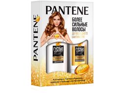 Набор Pantene Pro-V Густые и Крепкие: Шампунь (250мл) + Бальзам-ополаскиватель (200мл) 8001090953216