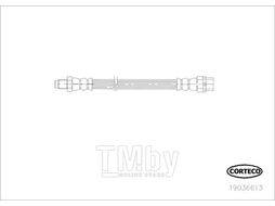 Шланг тормозной задн. BMW 1 04-, 3 05- CORTECO 19036613