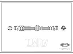 Шланг тормозной VW CADDY 04- CORTECO 19035325