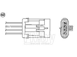 Лямбда-зонд OZA341-W2 Daewoo Kalos, Lanos, Leganza, Matiz, Rezzo NGK 0440