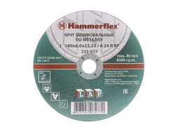 Круг шлифовальный 180 x 6.0 x 22,23 A 24 R BF Hammer Flex 232-027 по металлу цена за 1шт.