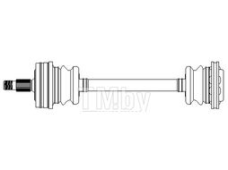 Полуось Mercedes 190 (1982-1993) METELLI 17-0215