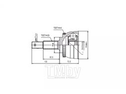 ШРУС внешний NISSAN X-Trail(T30) 2.0-2.5 01> AYWIPARTS AW1510089A