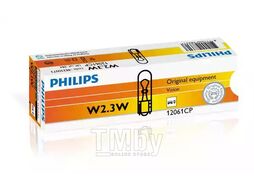 Лампа накаливания 10шт в упаковке W2,3W 12V 2,3W W2X4,6D PHILIPS 12061CP