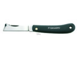 Нож садовый FISKARS плоский для прививок (125900)