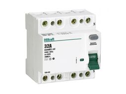 Выключатель дифференциального тока Dekraft 4P 16А 30мА тип AC УЗО-03 6кА Schneider Electric 14077DEK