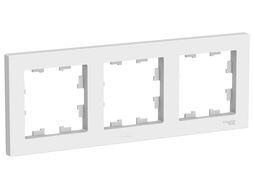 Рамка AtlasDesign 3-постовая, белый Schneider Electric ATN000103