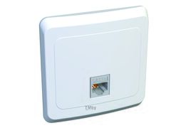 Розетка телефонная Этюд RJ11 скрытая установка, белый Schneider Electric TELC-001B