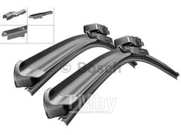 Комплект щеток стеклоочистителя 2шт. Aerotwin A696S 550/450mm (крепл. клемма) BMW 1/2 10- BOSCH 3397007696