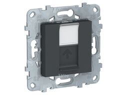 Розетка компьютерная Unica NEW, одиночная, RJ45, кат. 5е UTP, антрацит Schneider Electric NU541154