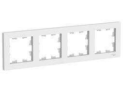 Рамка AtlasDesign 4-постовая, белый Schneider Electric ATN000104