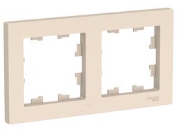 Рамка AtlasDesign 2-постовая, бежевый Schneider Electric ATN000202