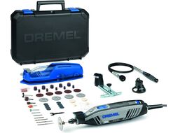 Гравер электрический DREMEL 4300-3/45 в кейсе + набор оснастки (175 Вт, 5000 - 35000 об/мин, цанга 3.2 мм)