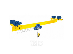 Кран мостовой однобалочный подвесной однопролетный г/п 1 т пролет 12,0 м TOR