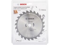 Диск пильный 190х20 мм 24 зуб. по дереву ECO WOOD BOSCH (твердоспл. зуб)