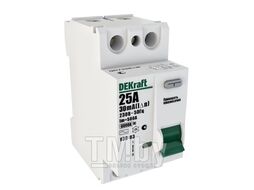 Дифференциальный выключатель нагрузки DEKraft 2P 10А 30мА AC УЗО-03 6кА Schneider Electric 14052DEK