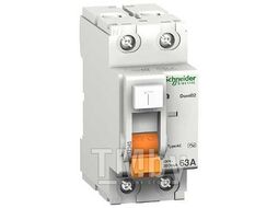 Дифференциальный выключатель нагрузки Домовой ВД63 2П 63A 30MA АС Schneider Electric 11455