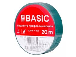 Изолента класс А (0,18х19мм) (20м.) зеленая EKF Basic plc-iz-a-g